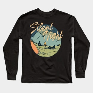 „Silent Night“ Campfire Long Sleeve T-Shirt